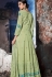 green georgette embroidered anarkali suit 20075