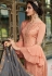 peach viscose silk embroidered palazzo suit 18095