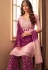 pink art silk straight trouser suit 35004