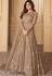 shamita shetty beige net embroidered lehenga style suit 7145