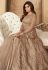 shamita shetty beige net embroidered lehenga style suit 7145