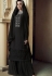 black georgette embroidered sharara pakistani suit 8104