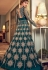 blue net embroidered floor length anarkali suit 6502