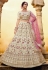 Cream georgette circular lehenga choli 3804