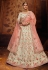 Off white georgette circular lehenga choli 3812