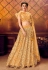 Mustard net embroidered circular lehenga choli 108040