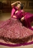 Magenta net designer lehenga choli AD5001