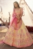 Yellow organza circular mehendi lehenga choli 5506