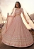 Beige organza circular wedding lehenga choli 5507