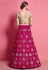 Magenta art silk circular lehenga choli 4605