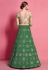 Green art silk circular lehenga choli 4606