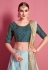 Sky blue art silk circular lehenga choli 4621