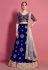 Blue art silk circular lehenga choli 4622