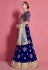 Blue art silk circular lehenga choli 4622