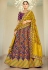 Purple silk lehenga choli 4207