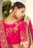 Magenta silk embroidered lehenga choli 4210