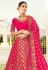 Magenta silk embroidered lehenga choli 4210