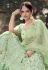 Light green sequins work net lehenga choli 5902