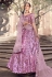 Pink net sequins work lehenga choli 5906