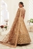 Brown silk embroidered sequence work lehenga choli 16046