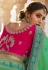 Green silk saree with blouse 13329