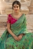 Green silk festival wear saree 13332