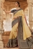 Cream silk saree with blouse 13333