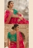 Pink silk saree with blouse 13339