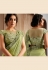 Light green silk party wear saree 21303