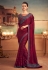 Maroon silk party wear saree 25006