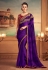 Violet silk festival wear saree 25013
