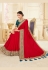 Red silk saree with blouse 1703