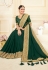 Green silk saree with blouse 1706