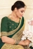 Green silk saree with blouse 1706