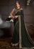 Black satin georgette saree with blouse 21207