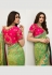 Green banarasi silk saree with blouse 10101