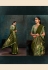 Mehndi silk stone work saree 21110