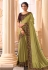 Light green silk party wear saree 317