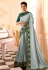 Grey silk party wear saree 316