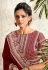 Maroon silk festival wear saree 21008