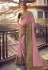 Pink silk party wear saree 6403