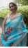Bollywood model blue organza silk saree