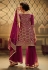 Magenta net sharara suit 4901