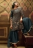 Grey net sharara suit 4902