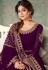 Shamita shetty violet georgette long anarkali suit 8338