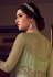 Light green net embroidered indo western lehenga choli 6802