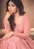 Shamita shetty pink net bollywood anarkali suit 8354