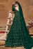 Green net embroidered abaya style anarkali suit 5102