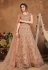 Beige net embroidered long anarkali suit 5101