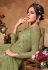 Light green net embroidered long anarkali suit 5106